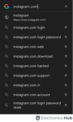 username copy mobile - Instagram URL
